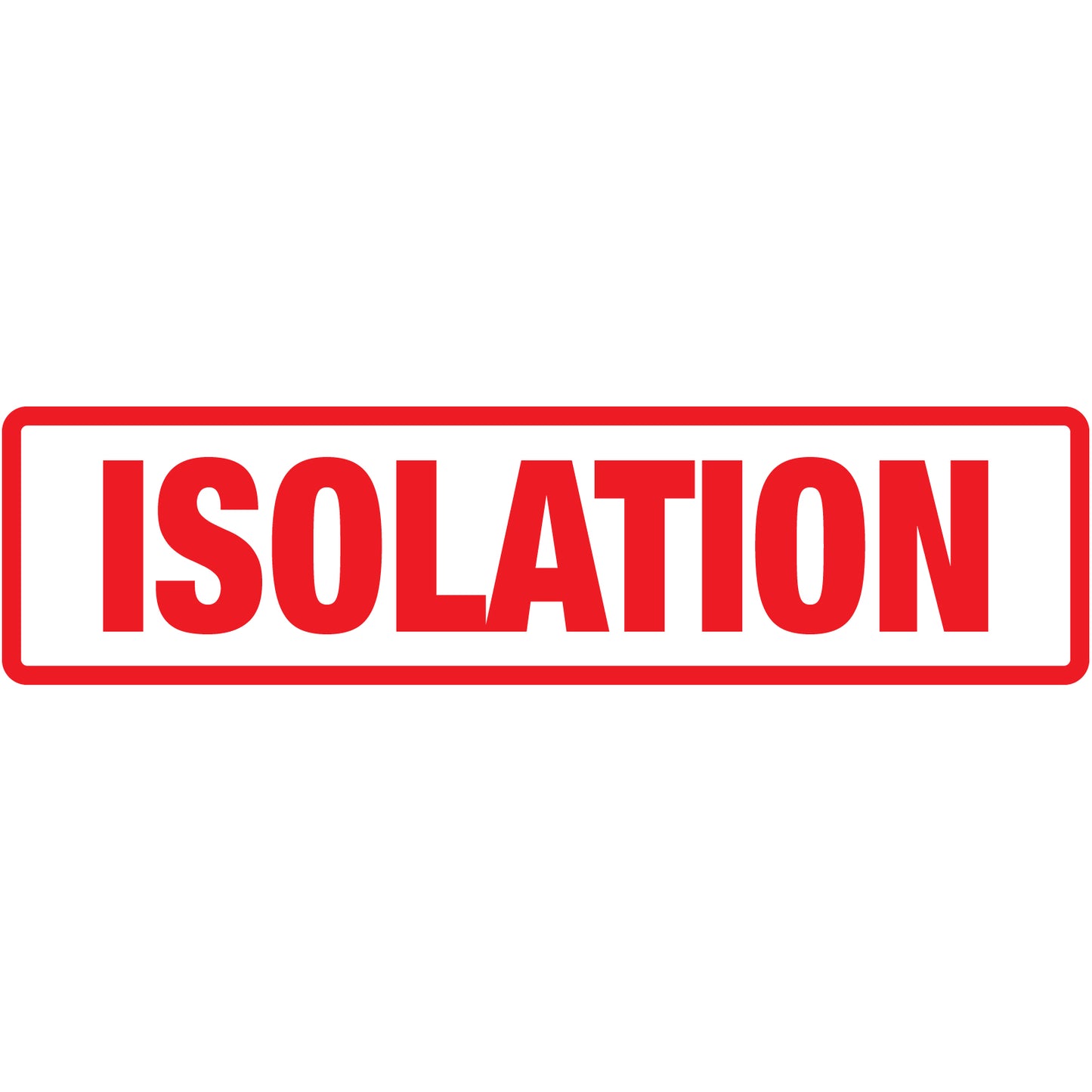 ISOLATION Ring Binder Labels 1-3/8" x 5-3/8"- Roll of 200