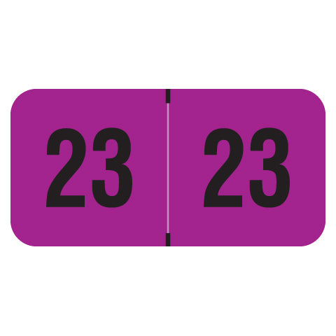 Smead ETYJ Year 23 Labels, 3/4" X 1-1/2" Laminated- Roll of 500