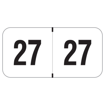 Smead ETYJ Year 27 Labels, 3/4" X 1-1/2" Laminated- Roll of 500