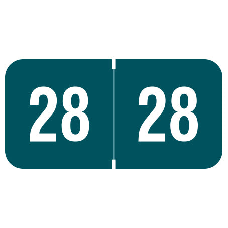 Smead ETYJ Year 28 Labels, 3/4" X 1-1/2" Laminated- Roll of 500