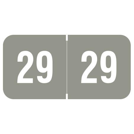 Smead ETYJ Year 29 Labels, 3/4" X 1-1/2" Laminated- Roll of 500