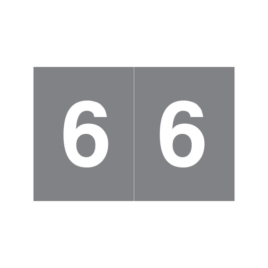 S&W "6" Labels 1" X 1-1/2" Laminated- Roll of 500
