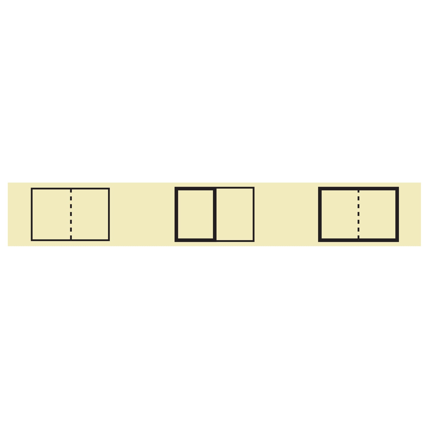 Cover Up Labels- 6 Block Manila 1" X 5"- Roll of 500