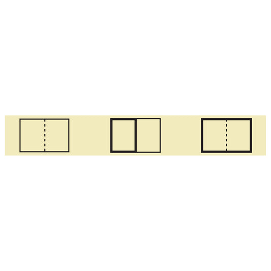 Cover Up Labels- 6 Block Manila 1" X 5"- Roll of 500