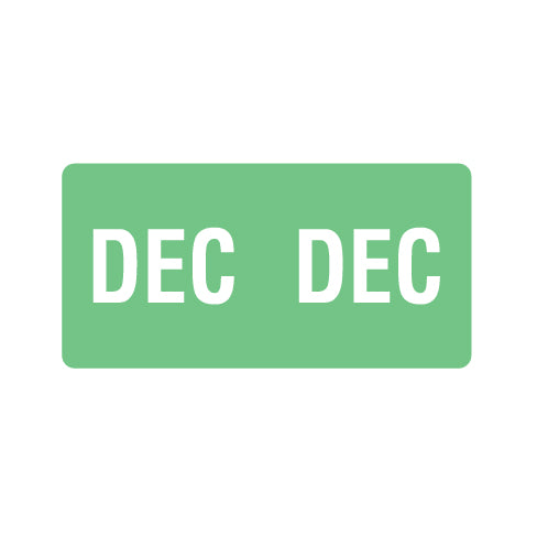 Smead ETS DECEMBER Month Labels 1/2" X 1" Laminated - Pack of 250