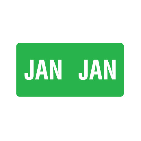 Smead ETS JANUARY Month Labels 1/2" X 1" Laminated - Pack of 250
