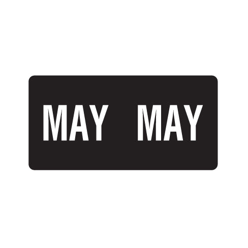 Smead ETS MAY Month Labels 1/2" X 1" Laminated - Pack of 250