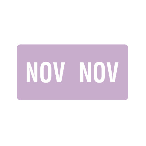 Smead ETS NOVEMBER Month Labels 1/2" X 1" Laminated - Pack of 250
