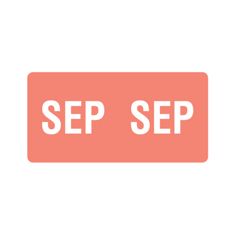 Smead ETS SEPTEMBER Month Labels 1/2" X 1" Laminated - Pack of 250