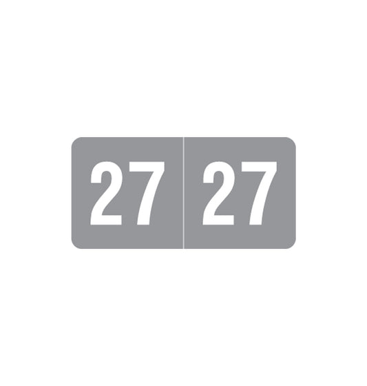 Smead ETS Year 27 Labels, 1/2" X 1" Laminated- Pack of 250