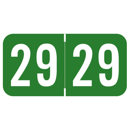 Sav-Tyme Year 29 Labels, 3/4" X 1-1/2" Laminated- Roll of 500