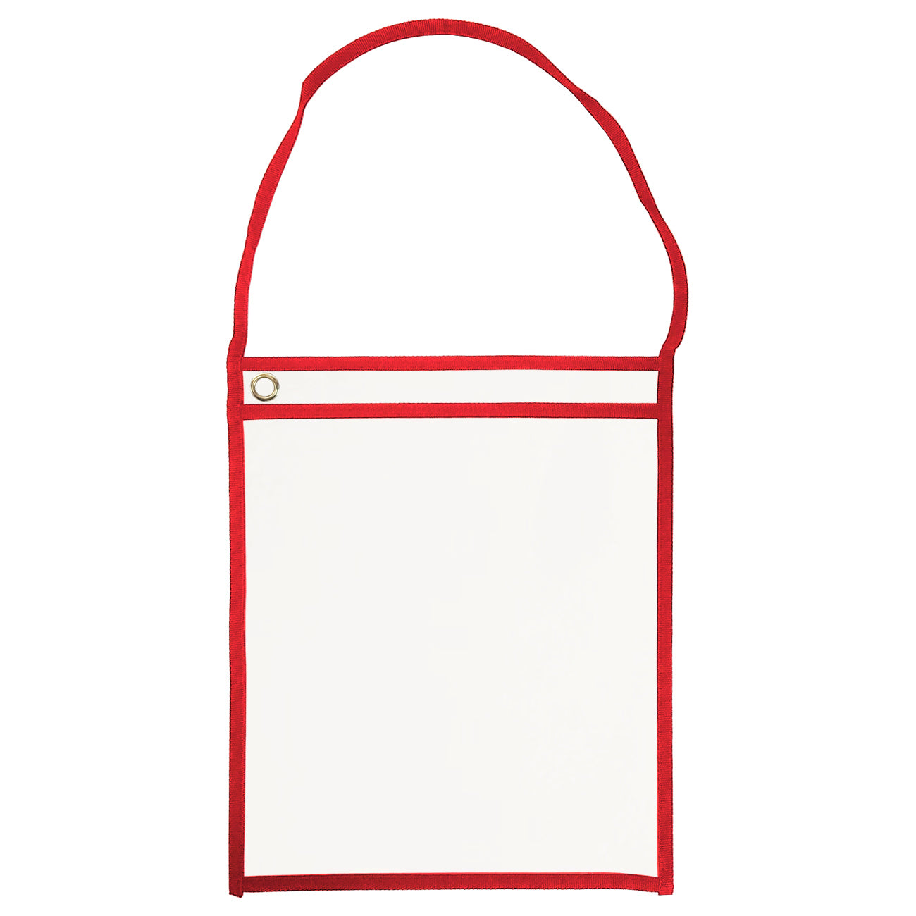 Hanging Plastic Work Order Holders 11" x 13-1/4" for Repair or Job Tickets - Clear Back (Box of 25)