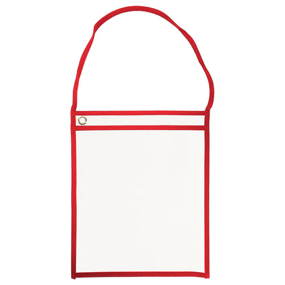 Hanging Plastic Work Order Holders 11" x 13-1/4" for Repair or Job Tickets - Clear Back (Box of 25)