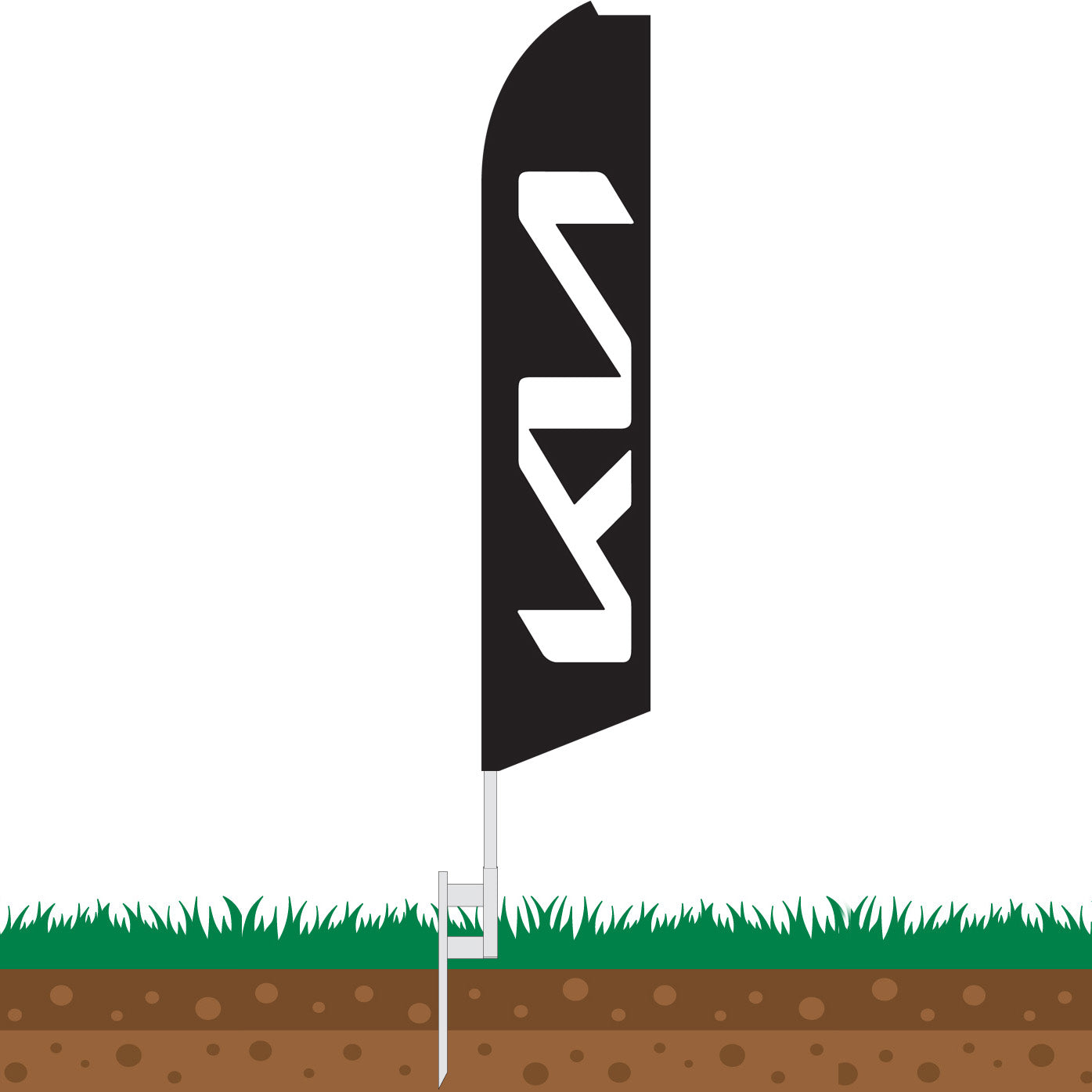 Kia Swooper Feather Flag