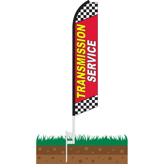 Transmission Service Swooper Feather Flag