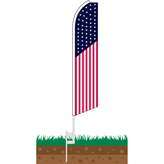 USA Swooper Feather Flag