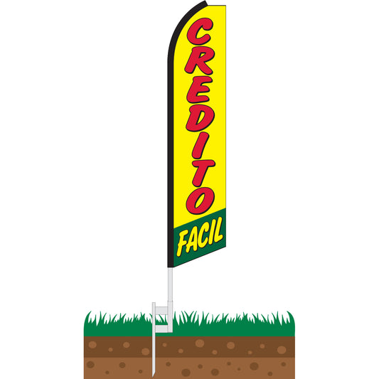 Credito Facil Swooper Feather Flag
