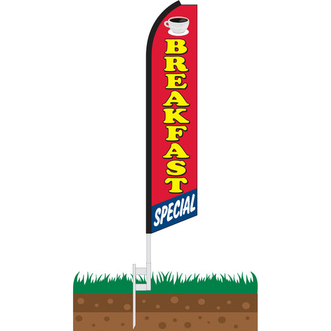 Breakfast Special Swooper Feather Flag