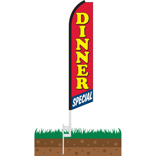 Dinner Special Swooper Feather Flag