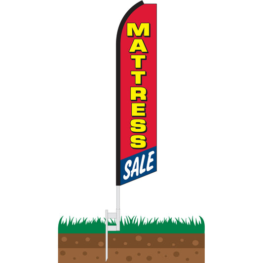 Mattress Sale Swooper Feather Flag
