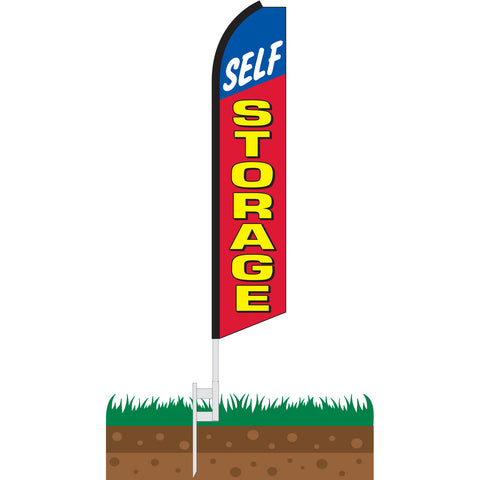 Self Storage Swooper Feather Flag