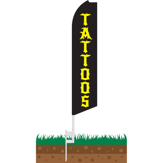 Tattoos Swooper Feather Flag