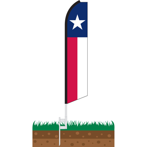 Texas State Swooper Feather Flag