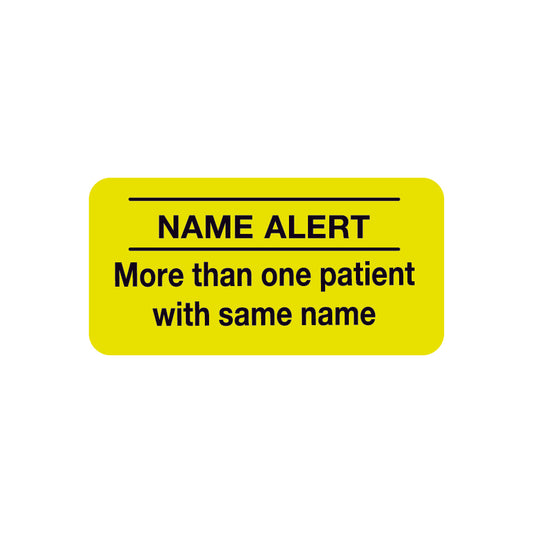 SY-1338 NAME ALERT- Fluorescent Yellow 2" X 1"- Pack of 252