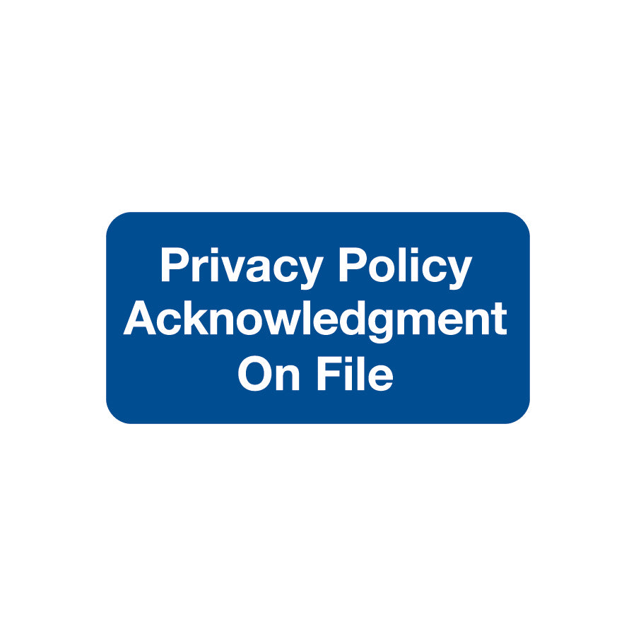 SY-1728 PRIVACY POLICY- Blue 2" X 1" (Pack of 252)