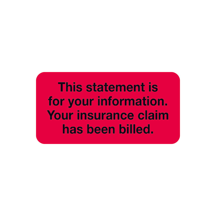 SY-1756 THIS STATEMENT IS- Red/Black 2" X 1"- Pack of 252