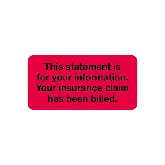 SY-1756 THIS STATEMENT IS- Red/Black 2" X 1"- Pack of 252