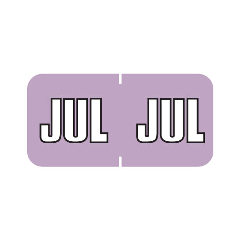 Sycom SYET JULY Month Labels 3/4" X 1-1/2" Laminated - Pack of 252