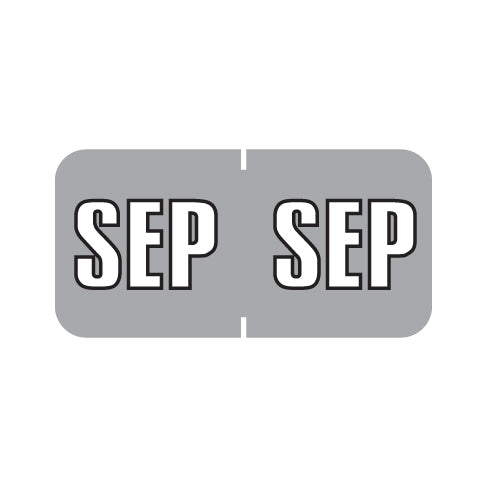 Sycom SYET SEPTEMBER Month Labels 3/4" X 1-1/2" Laminated - Pack of 252
