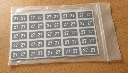 Smead ETS Year 27 Labels, 1/2" X 1" Laminated- Pack of 250