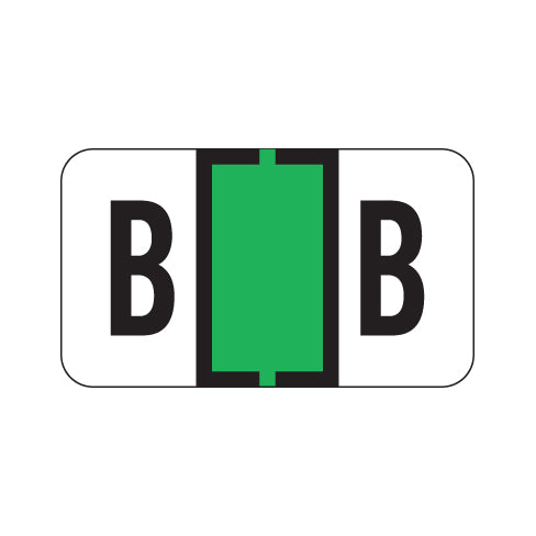 Traco "B" Labels 15/16" X 1-5/8" Laminated- Roll of 500