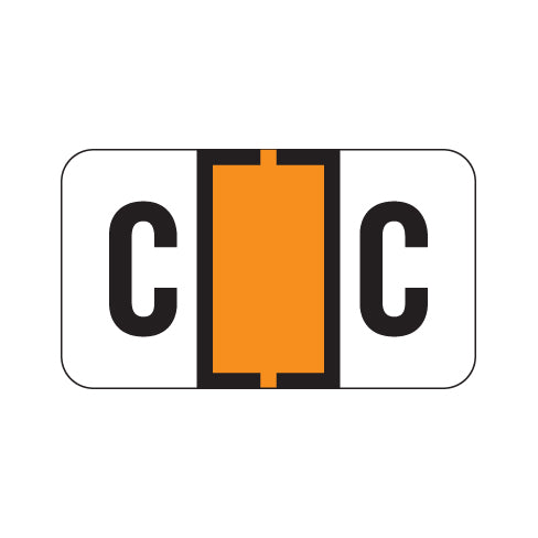 Traco "C" Labels 15/16" X 1-5/8" Laminated- Roll of 500