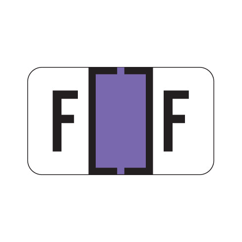 Traco "F" Labels 15/16" X 1-5/8" Laminated- Roll of 500