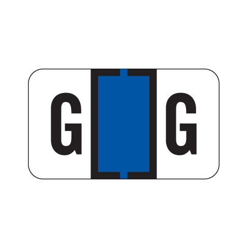 Traco "G" Labels 15/16" X 1-5/8" Laminated- Roll of 500