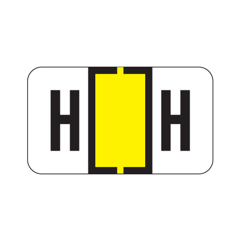 Traco "H" Labels 15/16" X 1-5/8" Laminated- Roll of 500