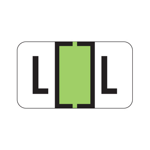 Traco "L" Labels 15/16" X 1-5/8" Laminated- Roll of 500