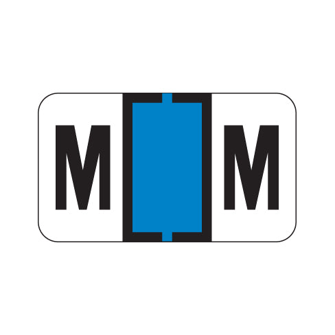 Traco "M" Labels 15/16" X 1-5/8" Laminated- Roll of 500