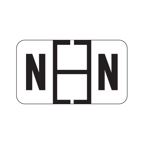 Traco "N" Labels 15/16" X 1-5/8" Laminated- Roll of 500