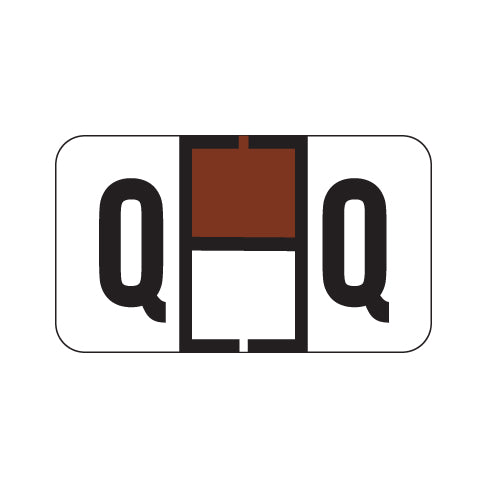 Traco "Q" Labels 15/16" X 1-5/8" Laminated- Roll of 500