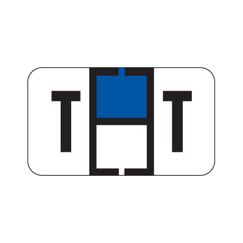 Traco "T" Labels 15/16" X 1-5/8" Laminated- Roll of 500