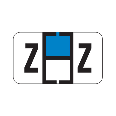 Traco "Z" Labels 15/16" X 1-5/8" Laminated- Roll of 500