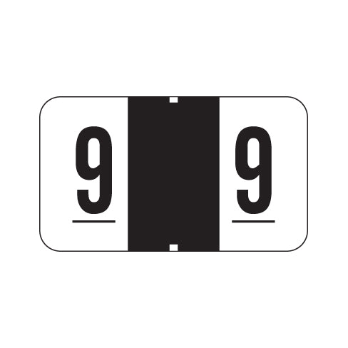 Traco "9" Labels 15/16" X 1-5/8" Laminated- Roll of 500
