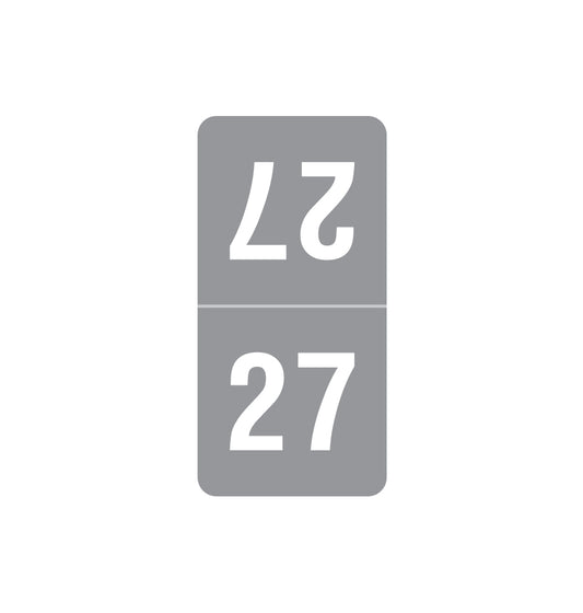 Smead Top Tab Year 27 Labels, 1" X 1/2" Laminated- Roll of 500