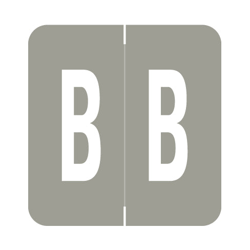 GBS Alpha "B" Labels, 1.3" x 1-1/4" Laminated- Pack of 200