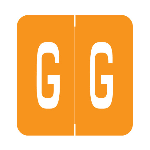 GBS Alpha "G" Labels, 1.3" x 1-1/4" Laminated- Pack of 200