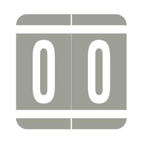 GBS Alpha "O" Labels, 1.3" x 1-1/4" Laminated- Pack of 200